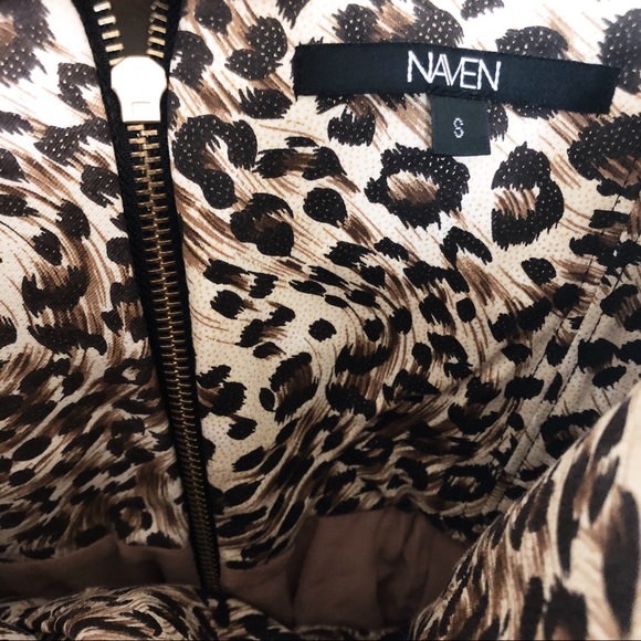 Naven Strapless Leopard Print Mini Dress - Picture 3 of 6